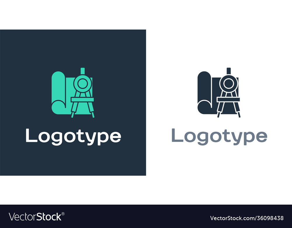 Logotype graphing paper for engineering Vector Image Logotype graphing paper for engineering
