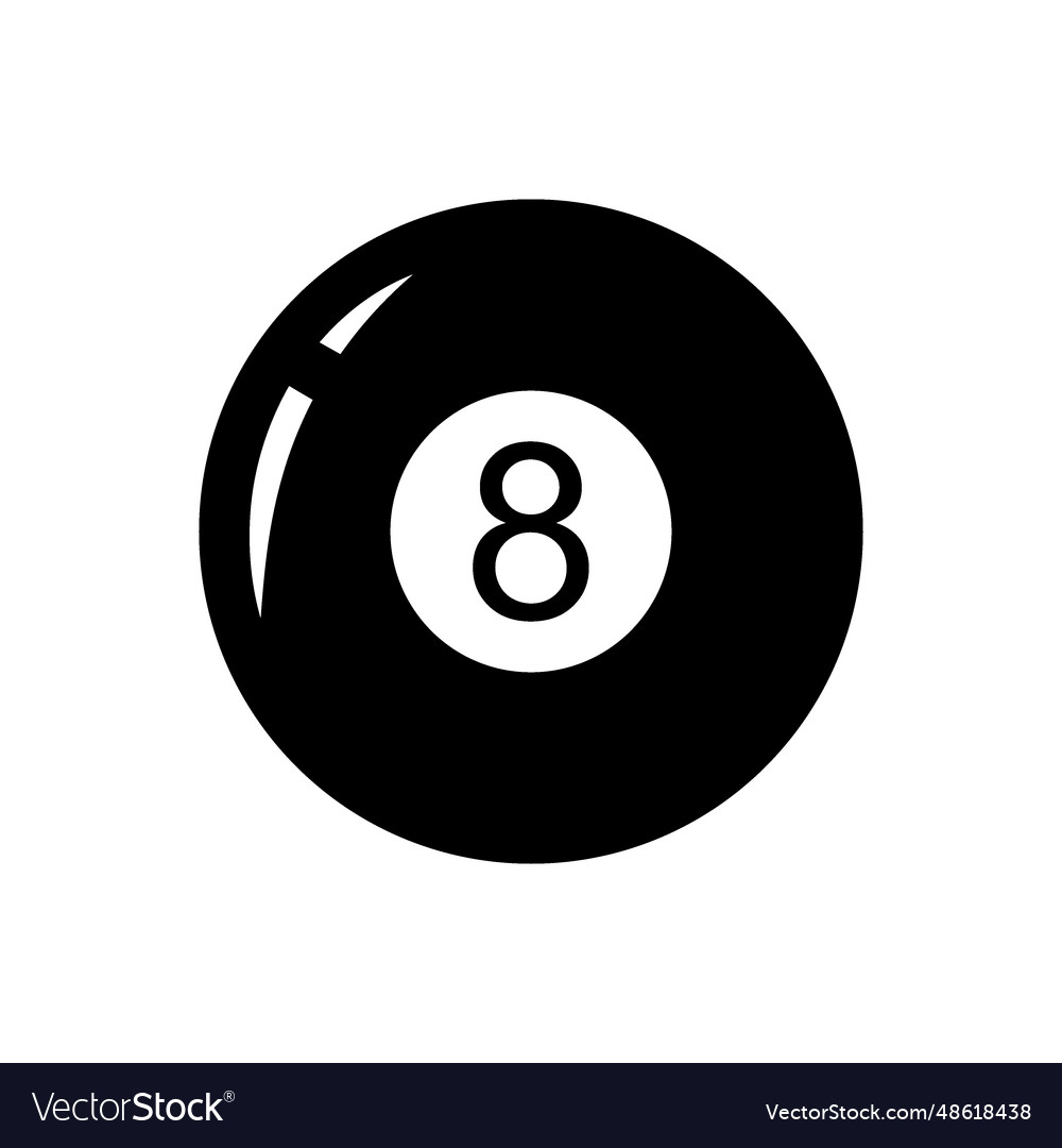 Magic 8 ball glossy shiny with number
