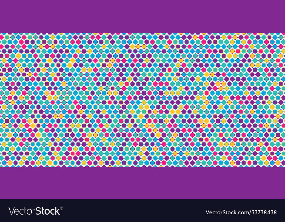 Retro colorful star shape overlap pattern design Vector Image Retro colorful star shape overlap pattern design