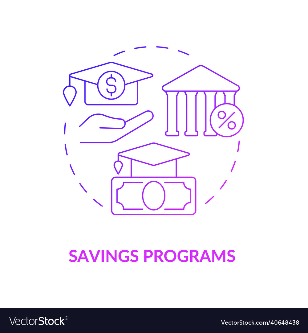 Saving option concept icon vector image Saving option concept icon