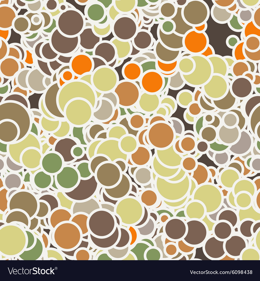 Seamless pattern colored circles