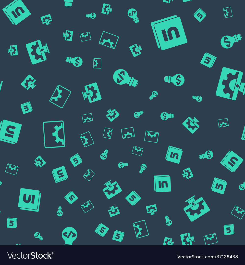 Set front end development ui or ux design web vector image Set front end development ui or ux design web