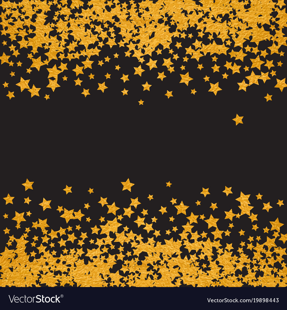 Abstract pattern of random falling stars Vector Image