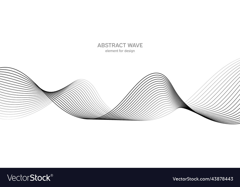 Abstract wave element for design digital vector image Abstract wave element for design digital