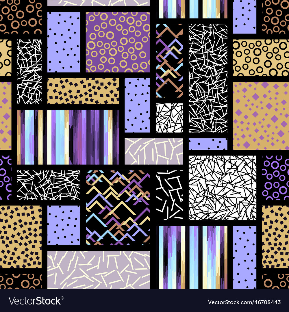 Block design geometric style seamless