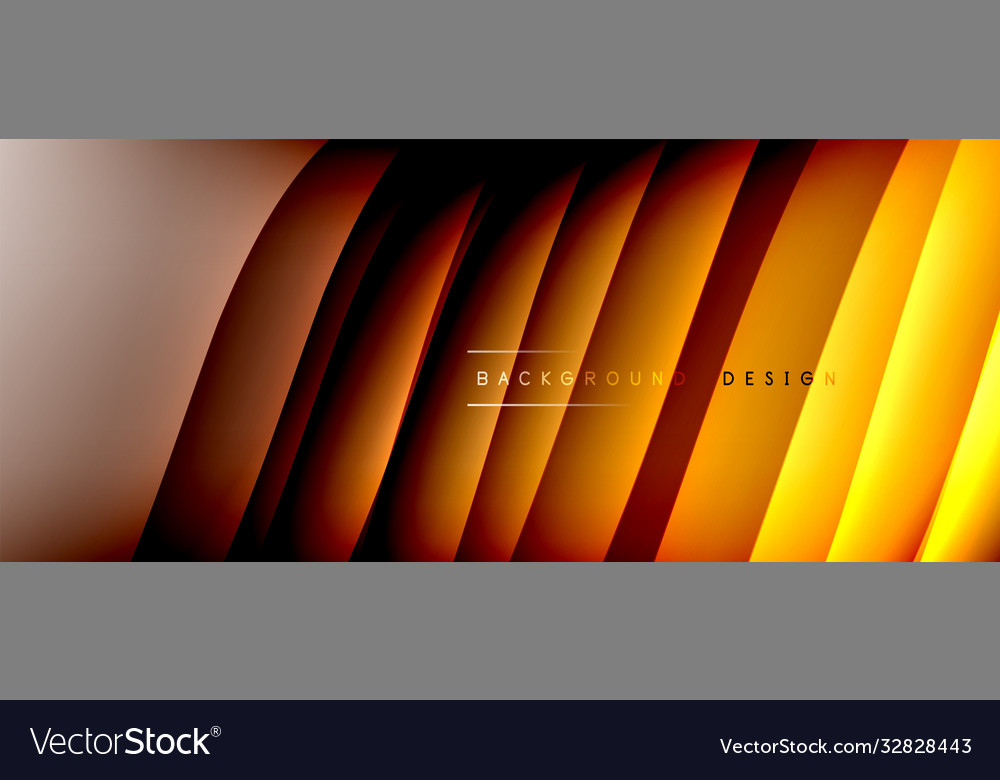 Fluid gradient waves with shadow lines and glowing Vector Image Fluid gradient waves with shadow lines and glowing