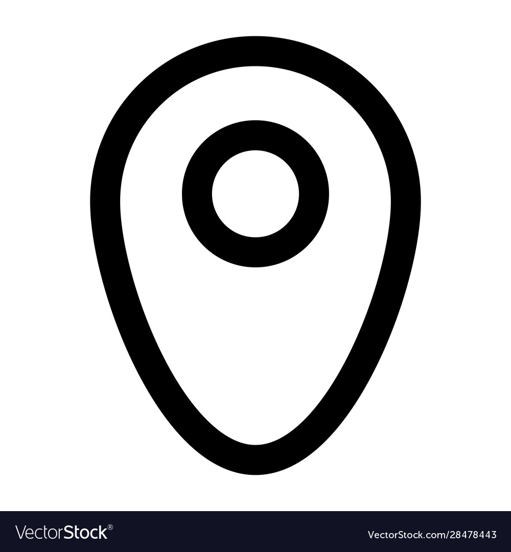 Pin pointer location guide icon