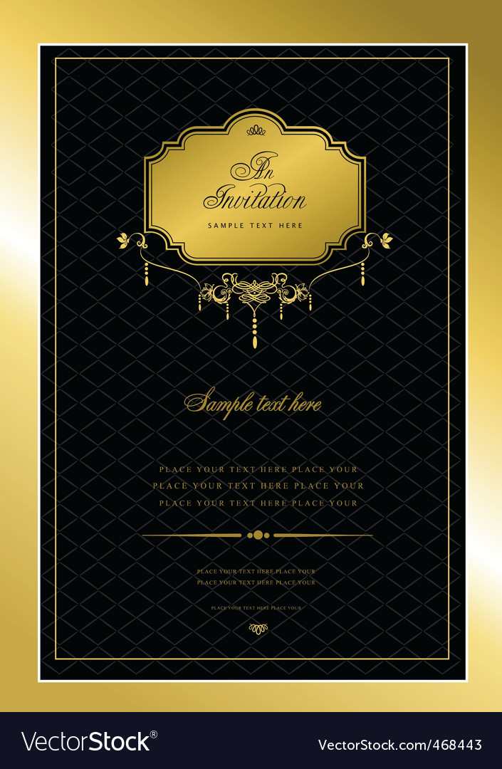 Royal Invite Royalty Free Vector Image - Vectorstock