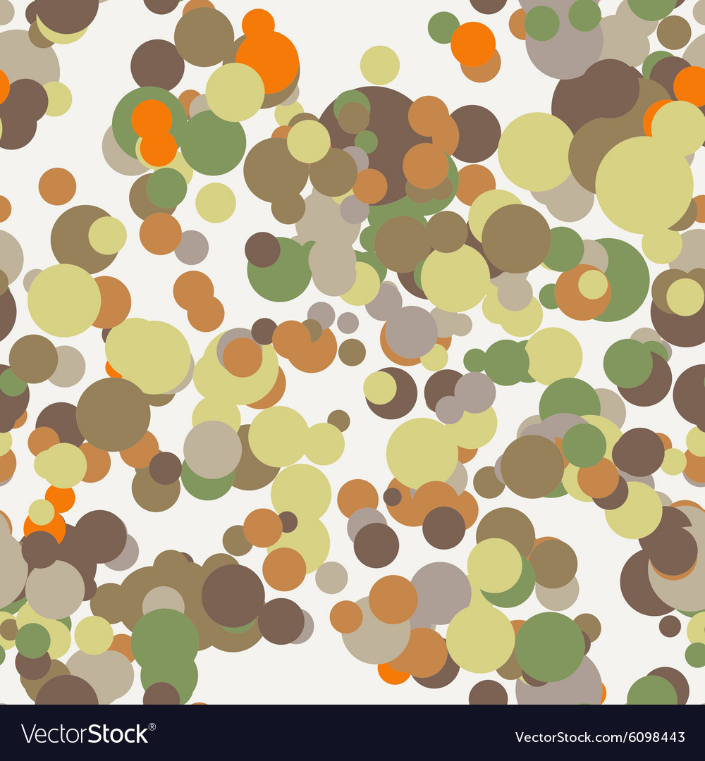 Seamless pattern of colored circles