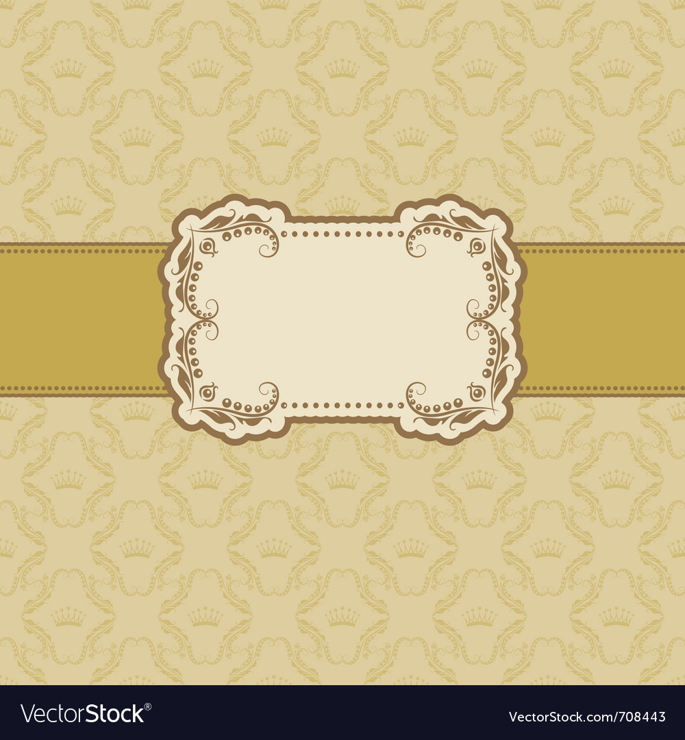 Template frame design for greeting card