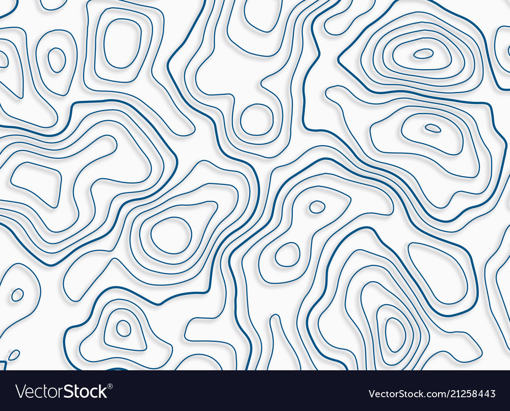 Topographic Pattern with Contours