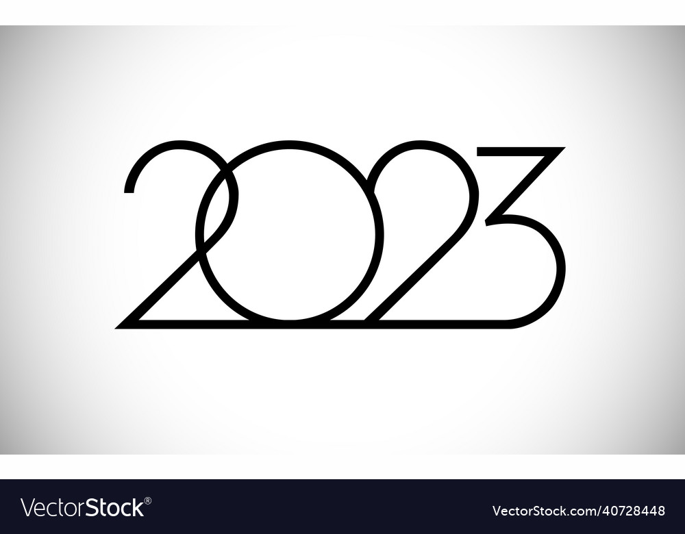2023 thin creative logo concept