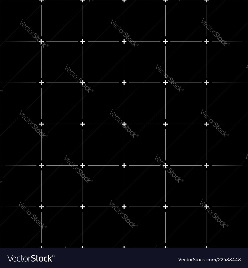 Abstract grid mesh pattern with plus symbols Vector Image