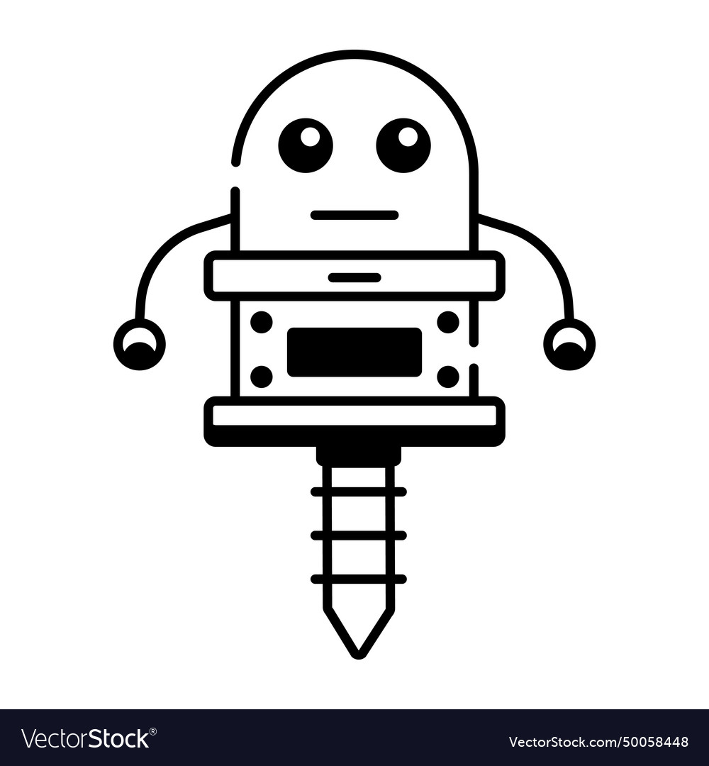 Artificial intelligence linear icon