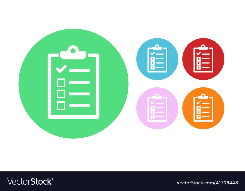 Check list icon set vector image Check list icon set