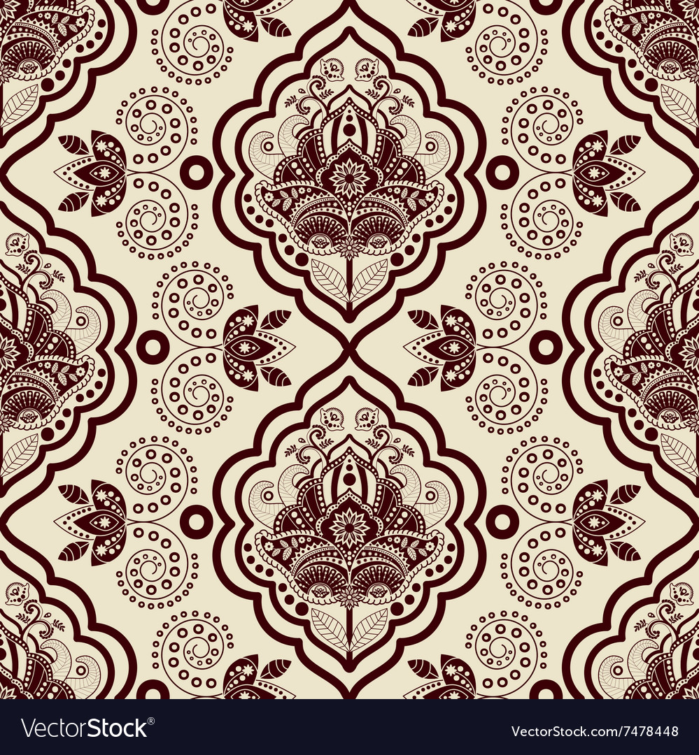 Damask seamless pattern