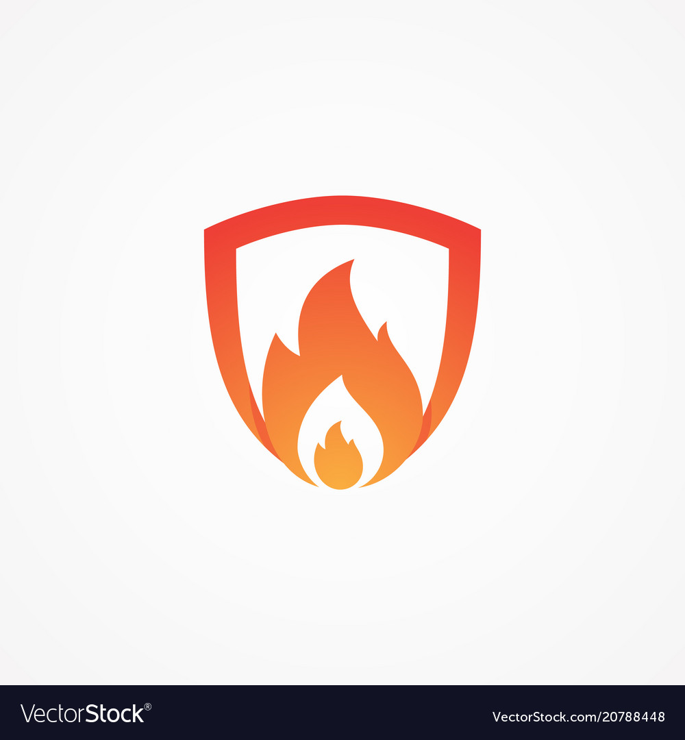 Flame Shield Icon