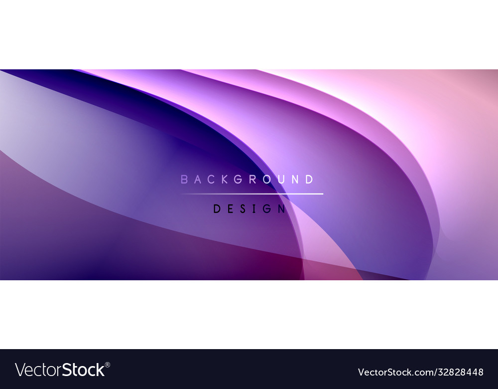 Fluid gradient waves with shadow lines and glowing Vector Image Fluid gradient waves with shadow lines and glowing