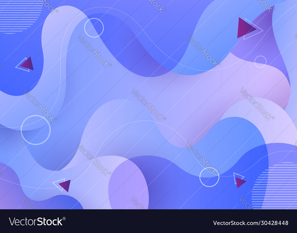 Fluid shape color gradient abstract background vector image Fluid shape color gradient abstract background