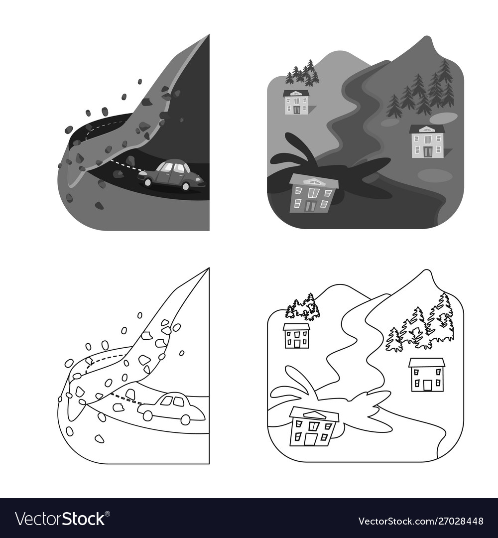 Isolated object weather and distress symbol vector image Isolated object weather and distress symbol