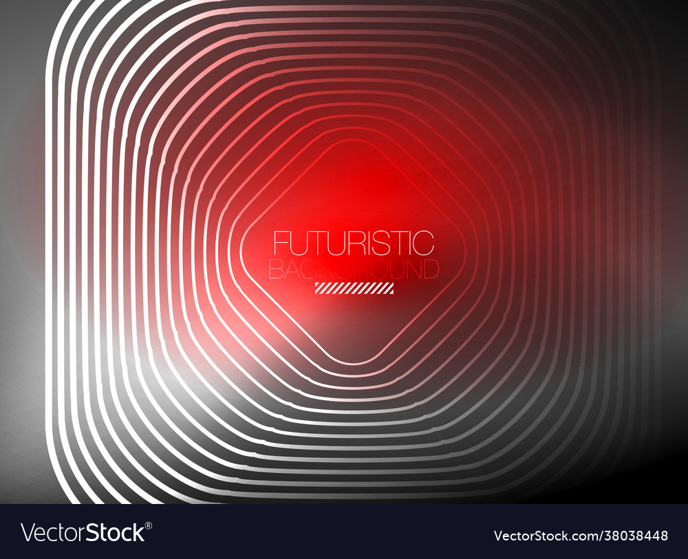 Neon color square shape lines abstract background Vector Image Neon color square shape lines abstract background