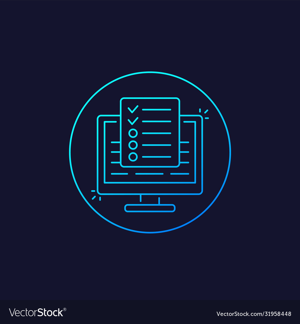 Online Umfrage Icon - Poll & Feedback