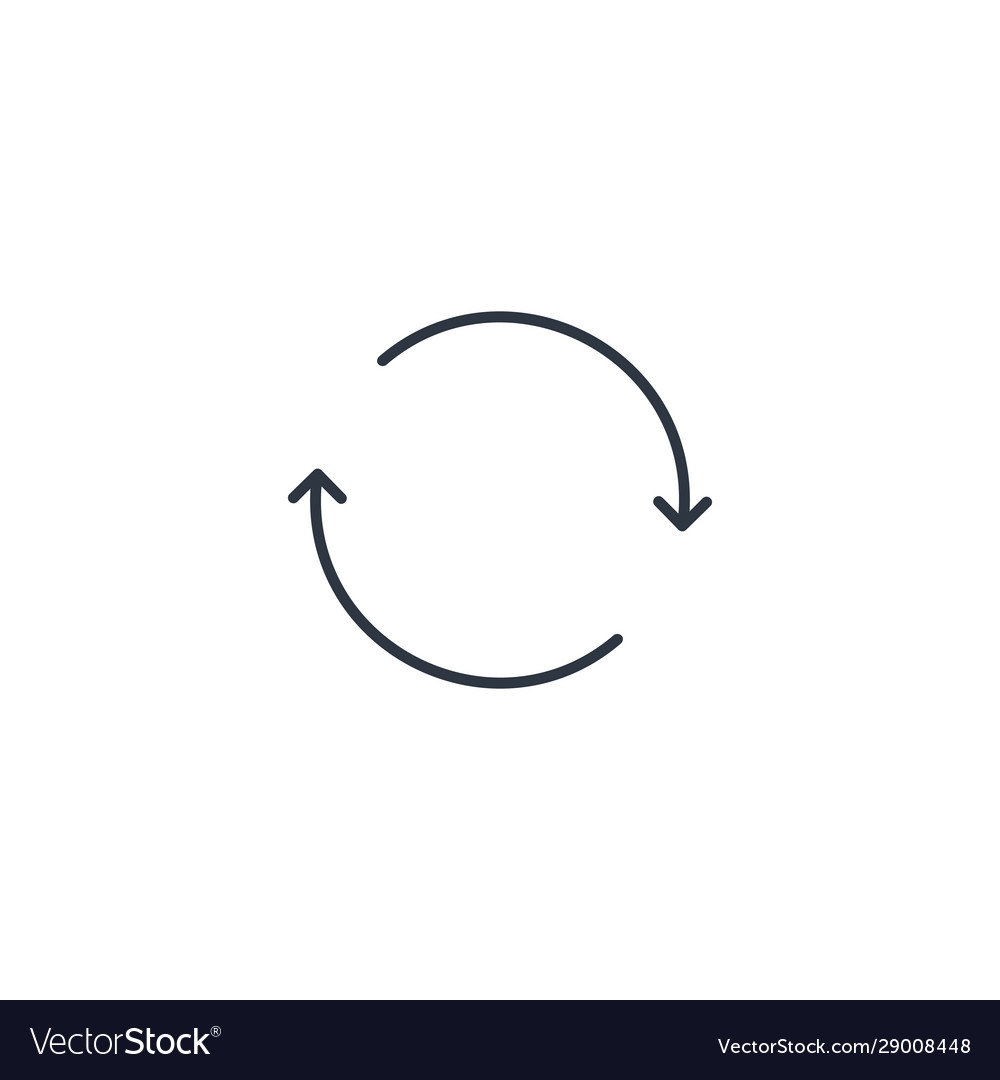 Rotating Arrows in Circle Icon