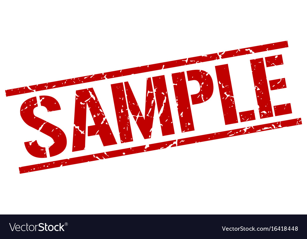 Download Sample stamp Royalty Free Vector Image - VectorStock