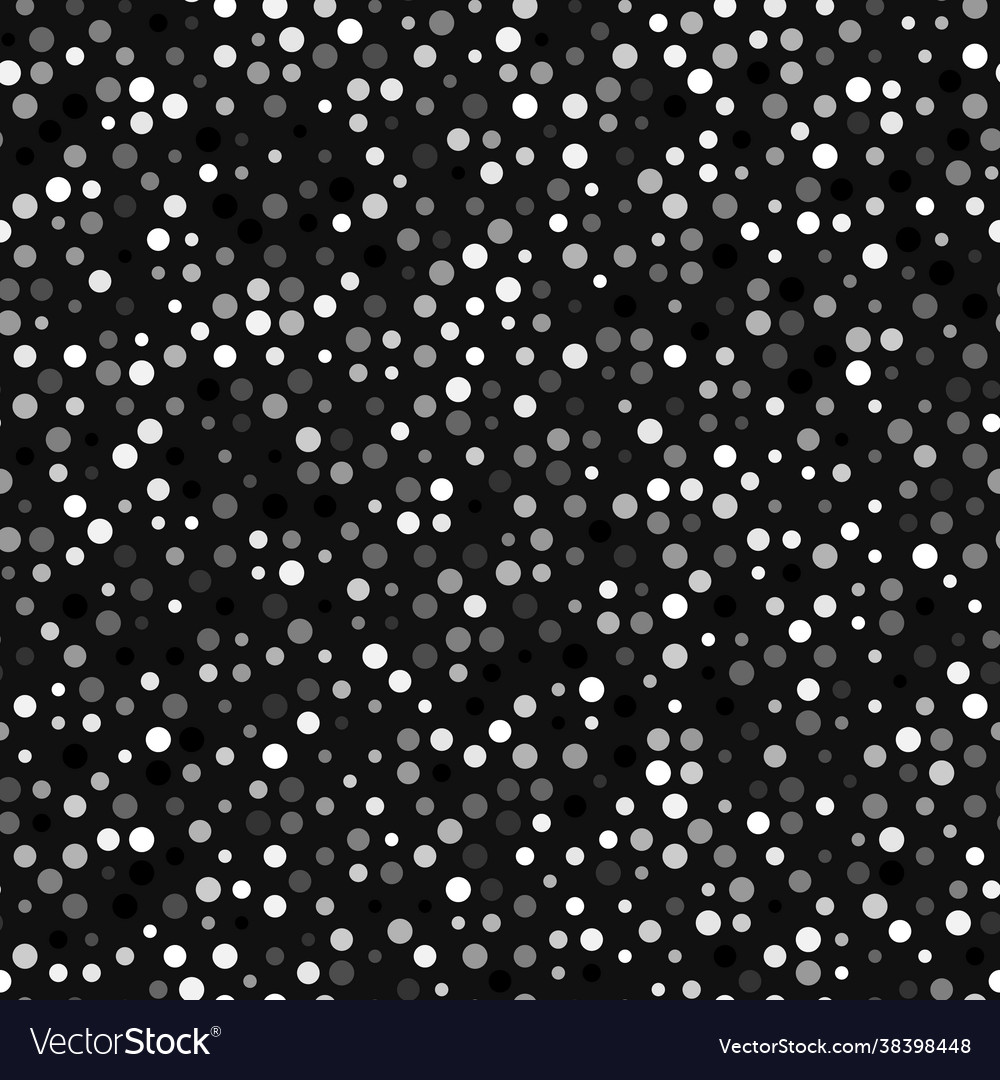 Seamless pattern with dots ordered grayscale grid