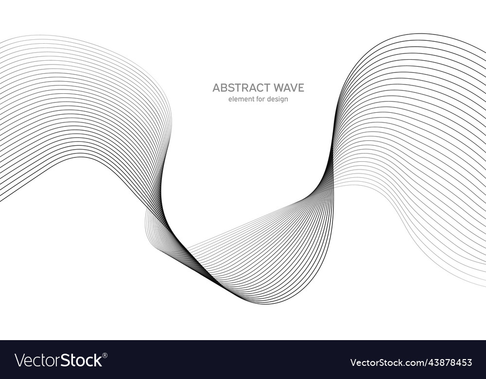 Abstract wave element for design digital vector image Abstract wave element for design digital