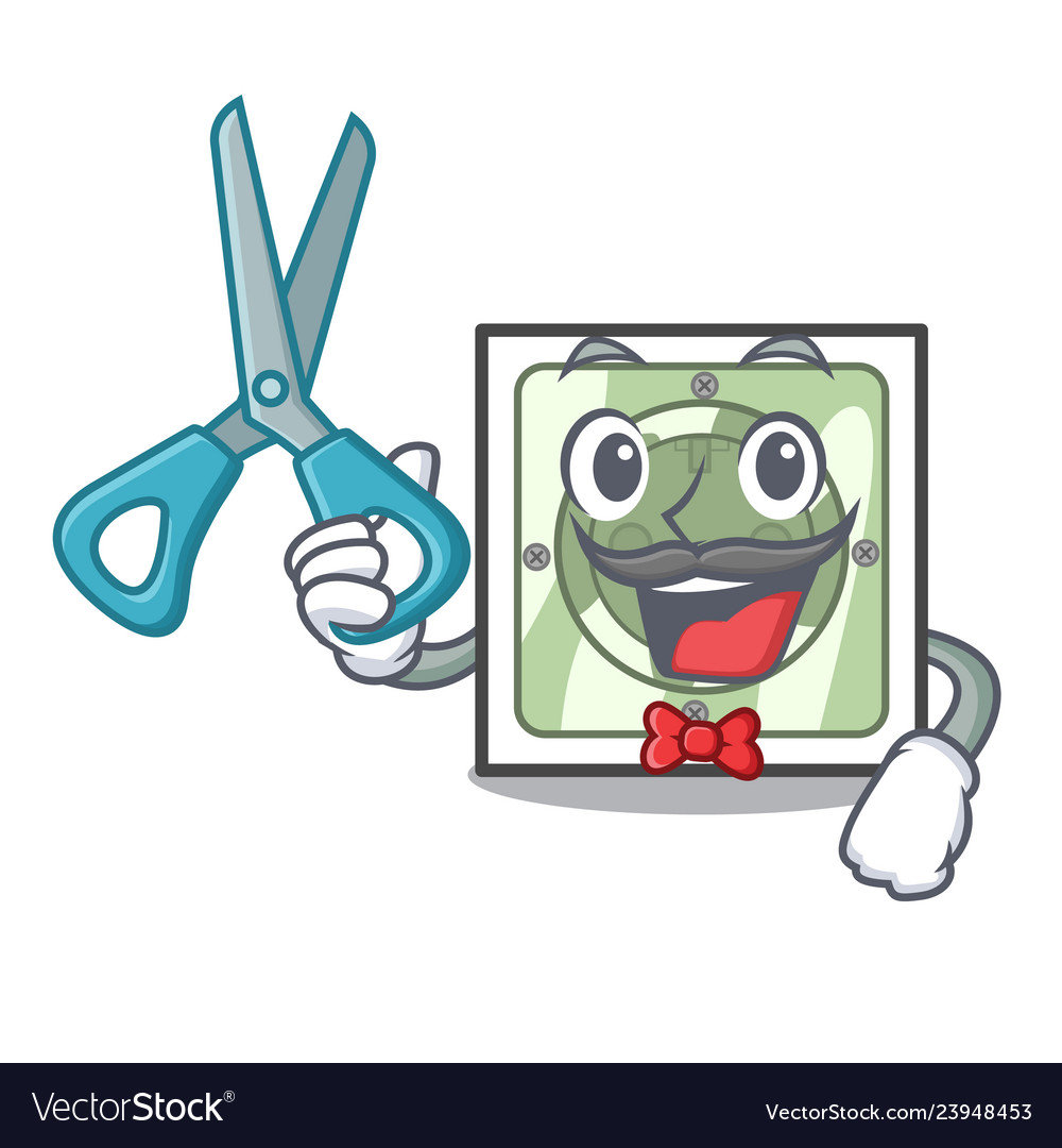 Barber power socket in the character shape