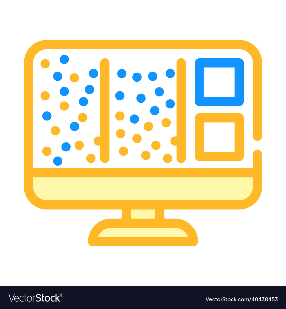 Big data color icon vector image Big data color icon