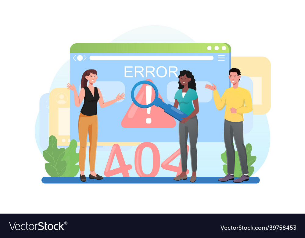 Concept of fatal error Vector Image Concept of fatal error