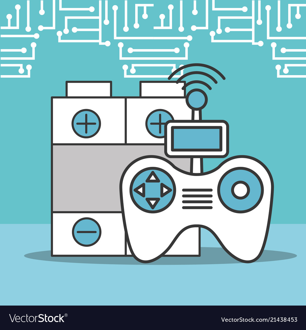 Drone technology futuristic vector image Drone technology futuristic