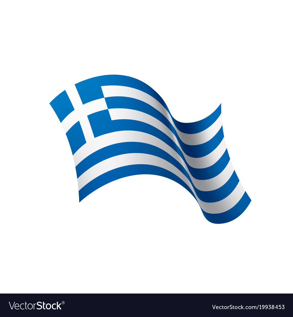 Greece flag Royalty Free Vector Image - VectorStock