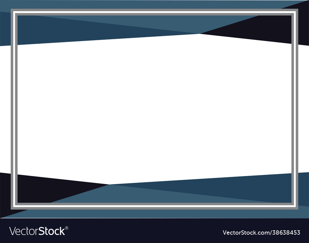 Line simple frame for certificate straight border