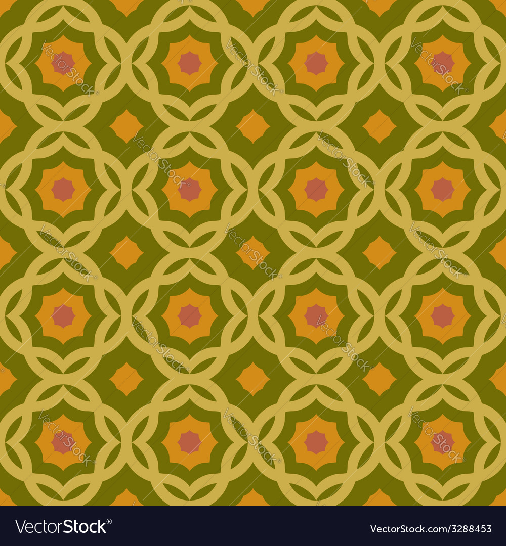 Old green geometric pattern