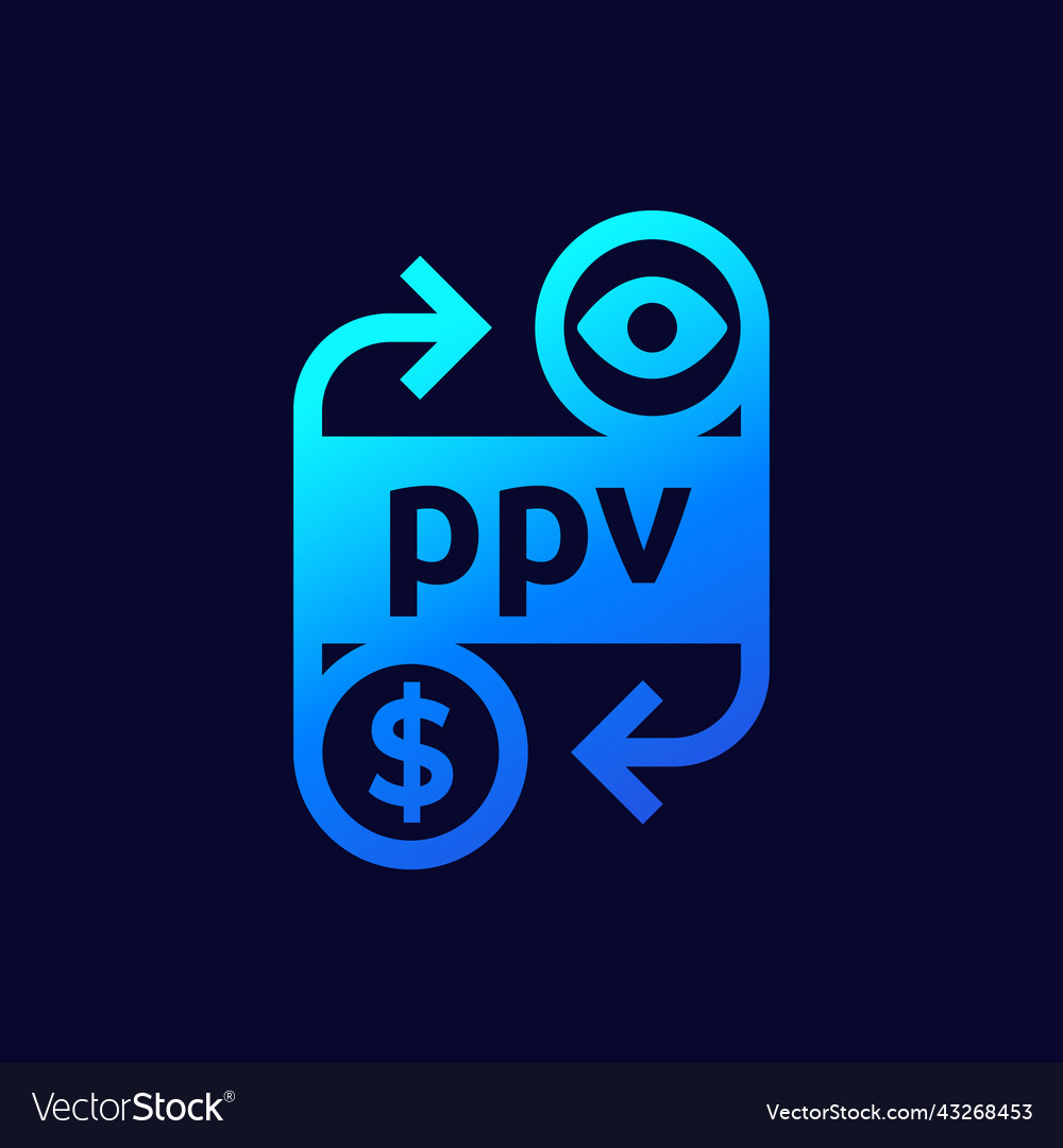 Ppv-Symbol zahlen pro Ansicht