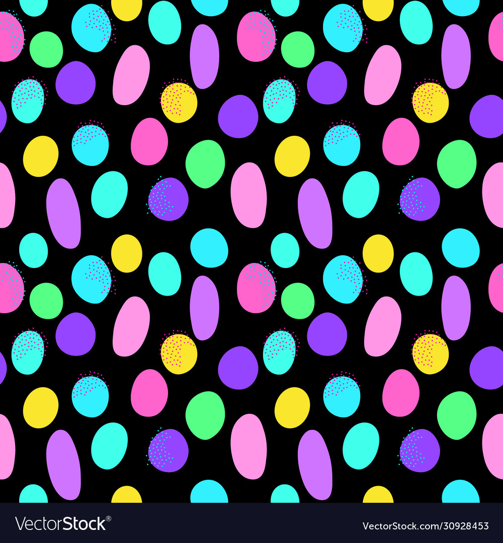 Random circles seamless pattern vector image Random circles seamless pattern