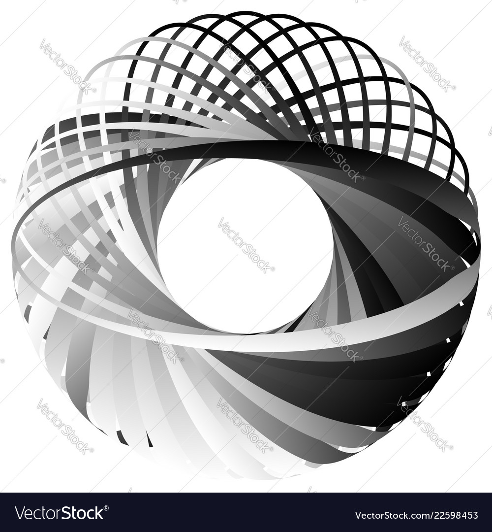 Random circular element abstract monochrome Vector Image Random circular element abstract monochrome