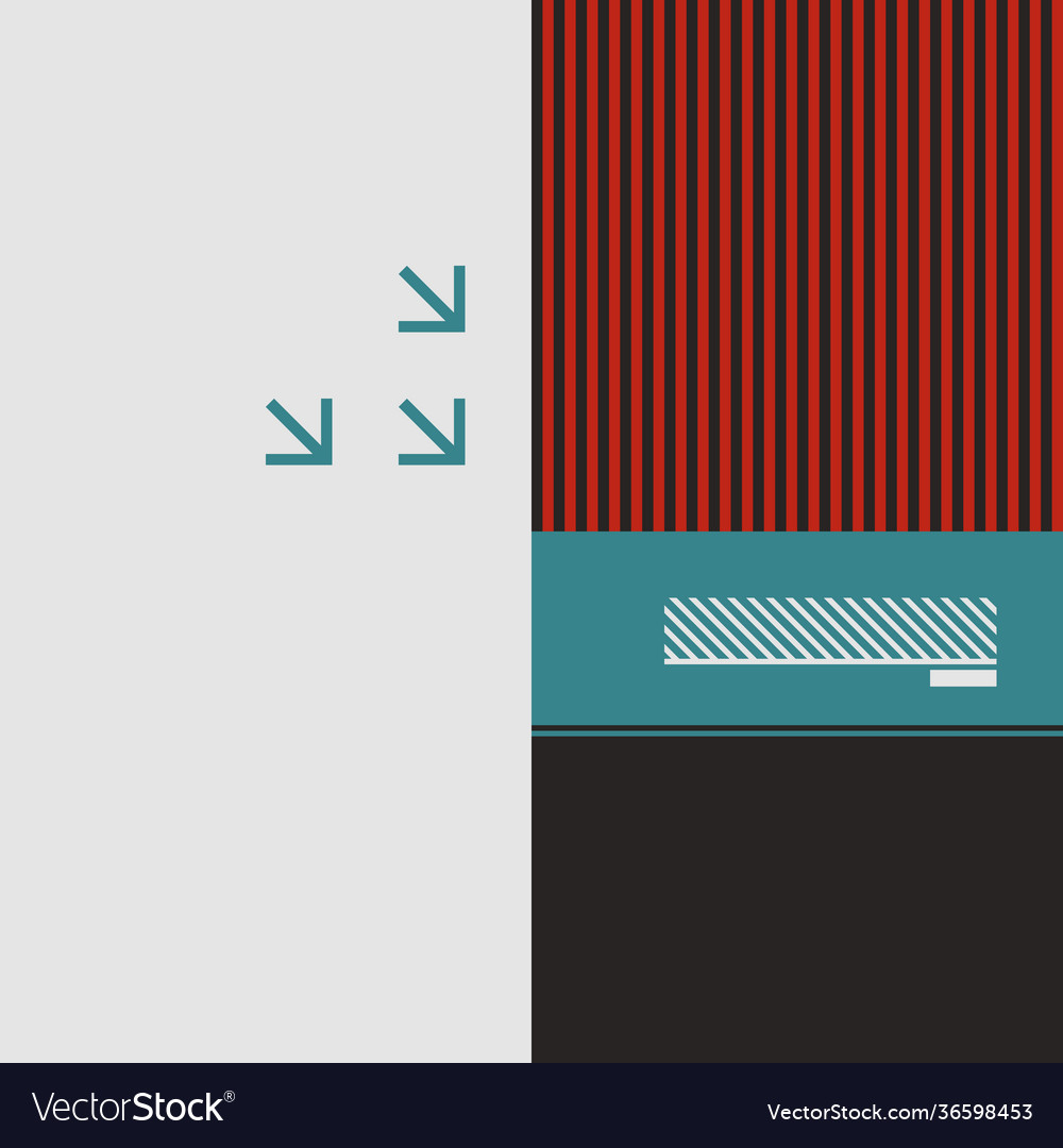 Retro future abstract pattern vector image Retro future abstract pattern