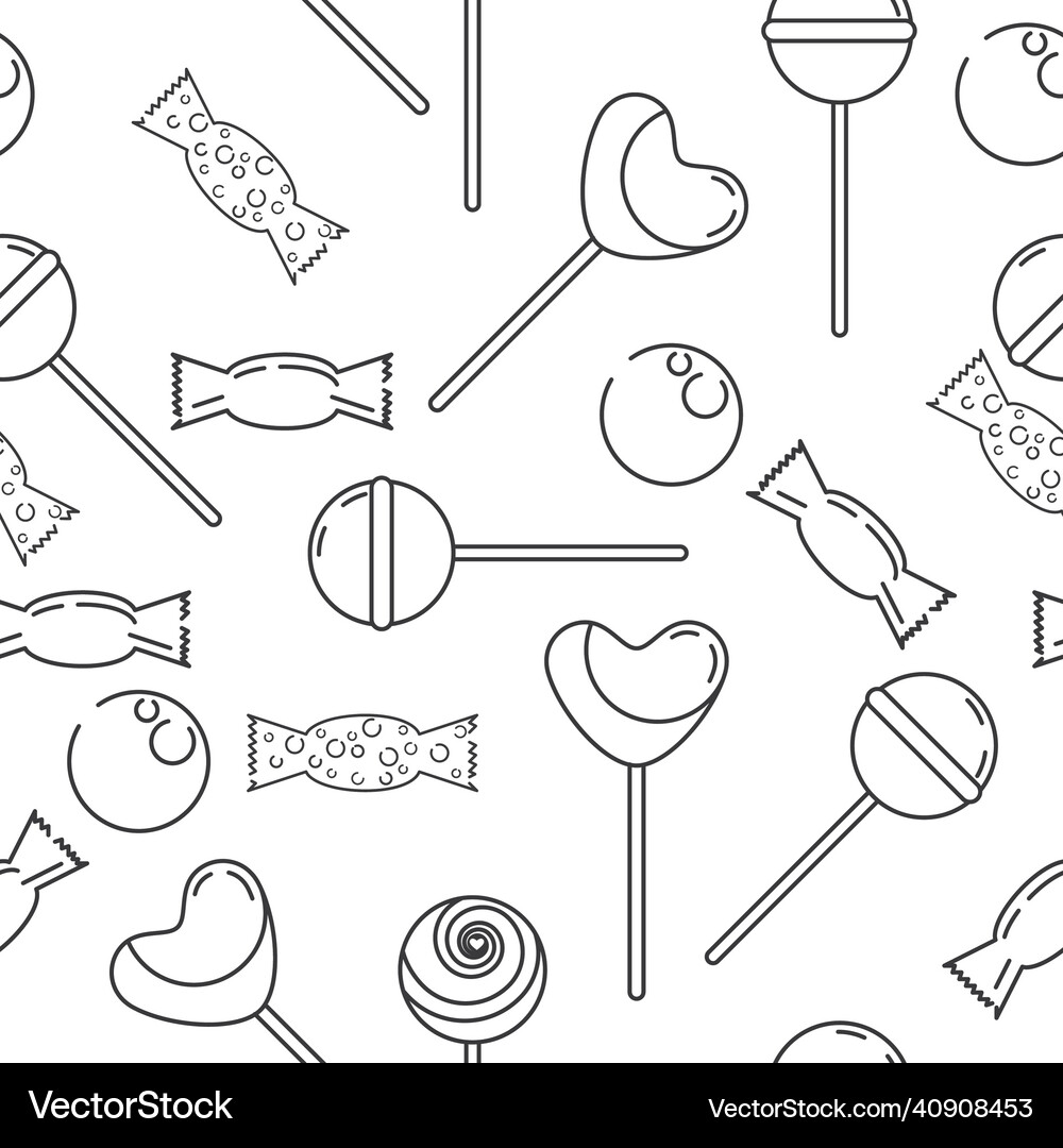 Sweet candy background Royalty Free Vector Image