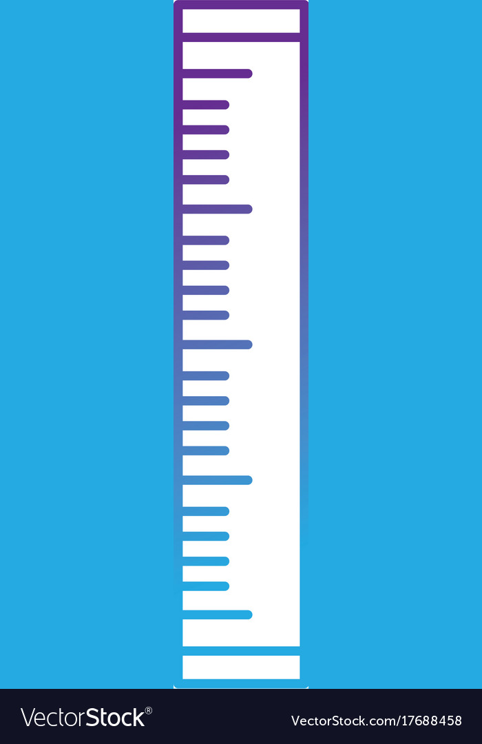 Line ruler school tool object design