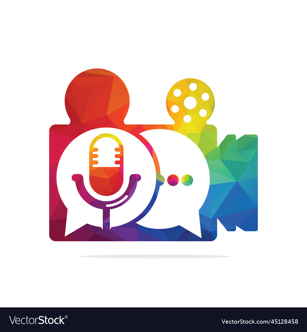 Podcast Talk Video Logo Design