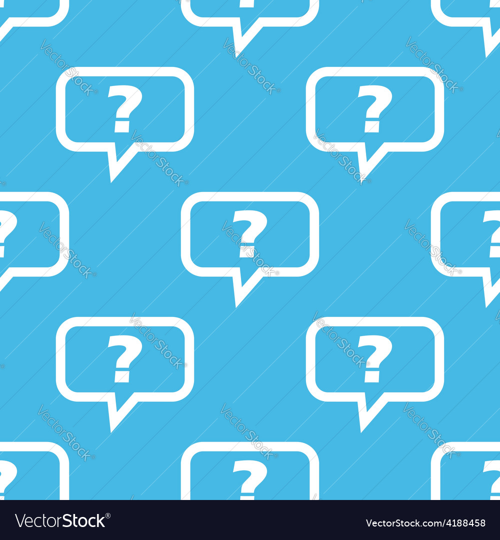 Question seamless pattern