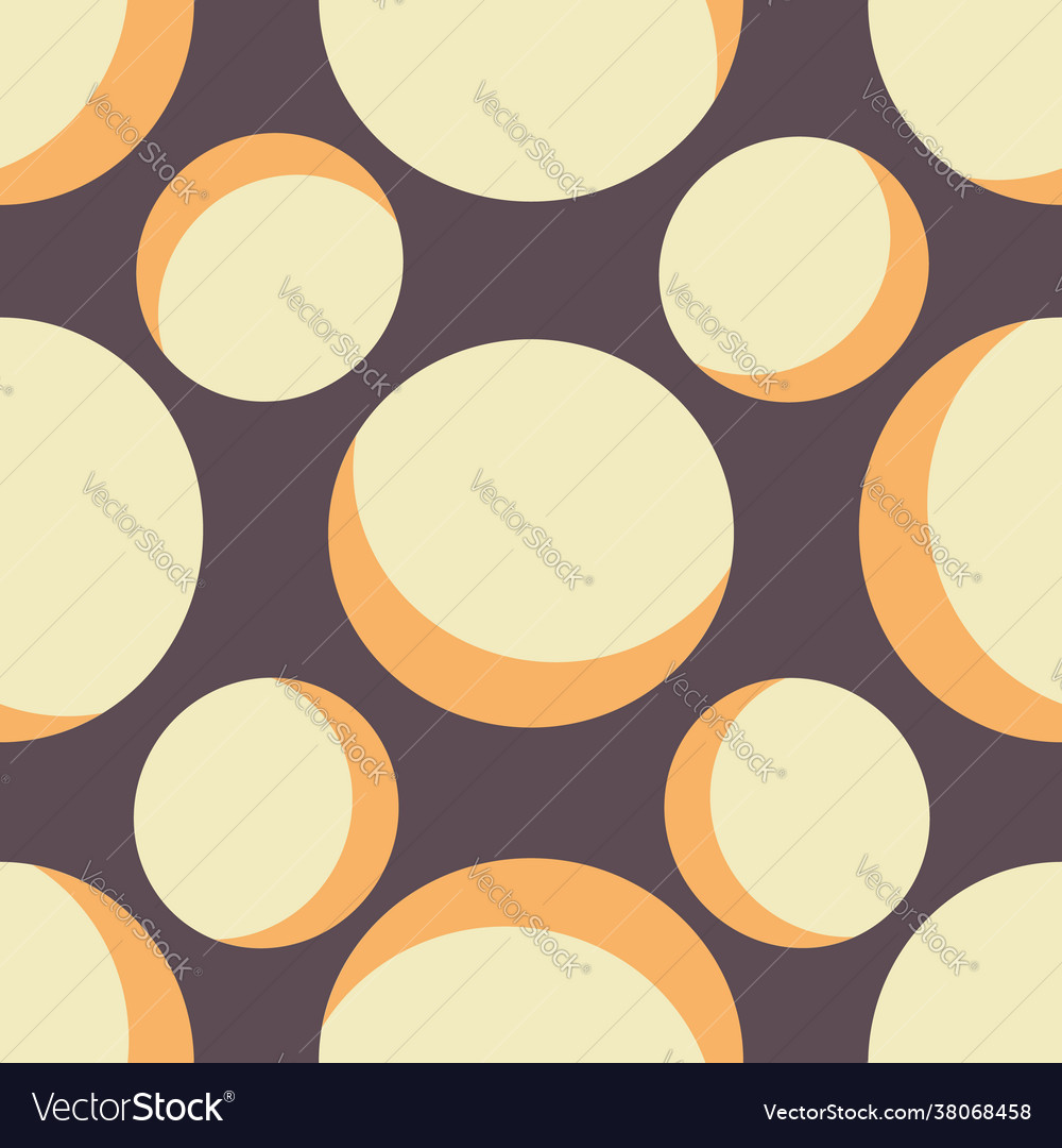 Retro colored dots seamless repeat pattern vector image Retro colored dots seamless repeat pattern