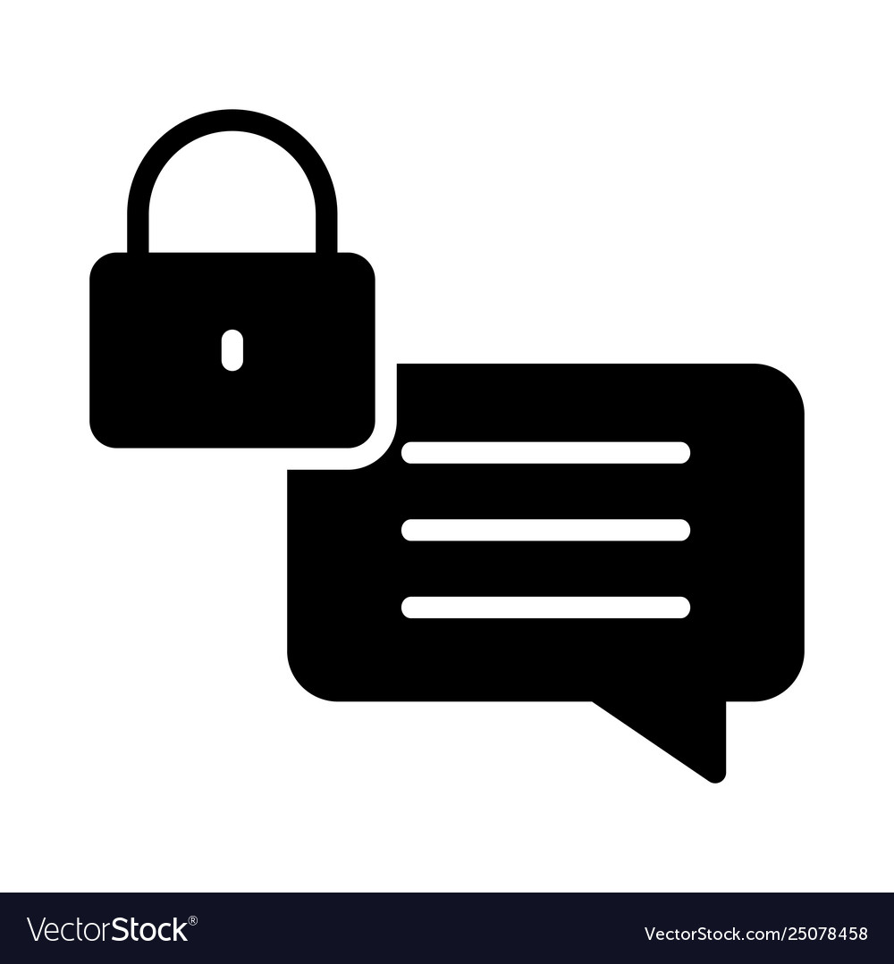 Secure text vector image Secure text