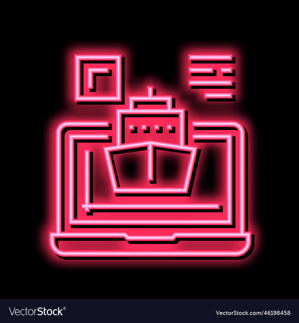 Ship modeling computer program color icon