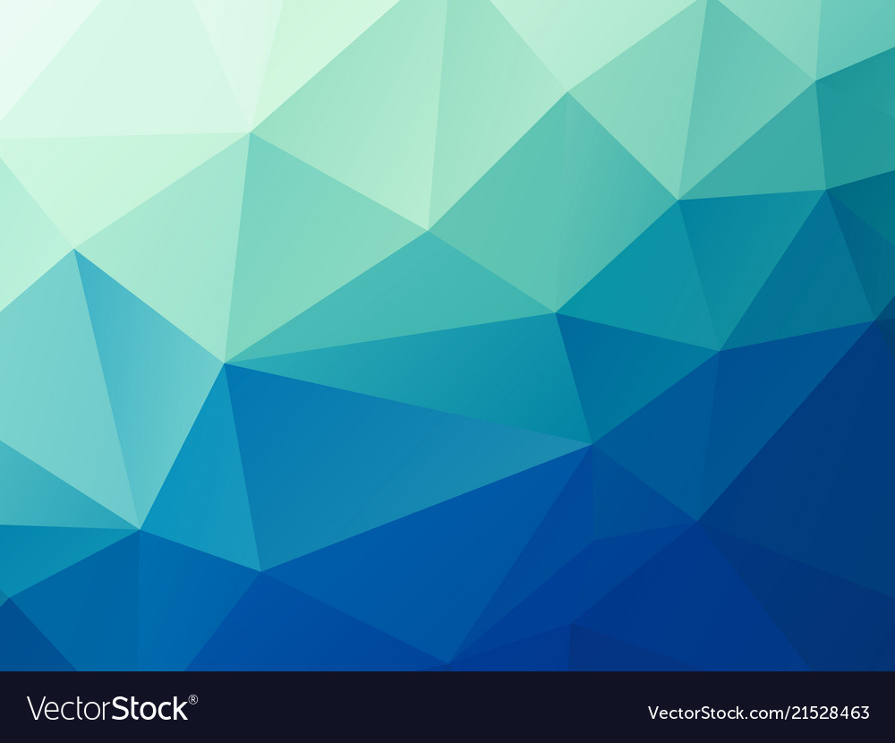 Abstract green blue pastel low poly background Vector Image