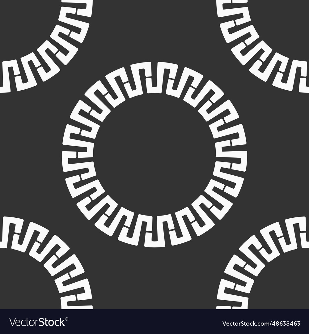 Abstract seamless pattern with round geometric vector image Abstract seamless pattern with round geometric